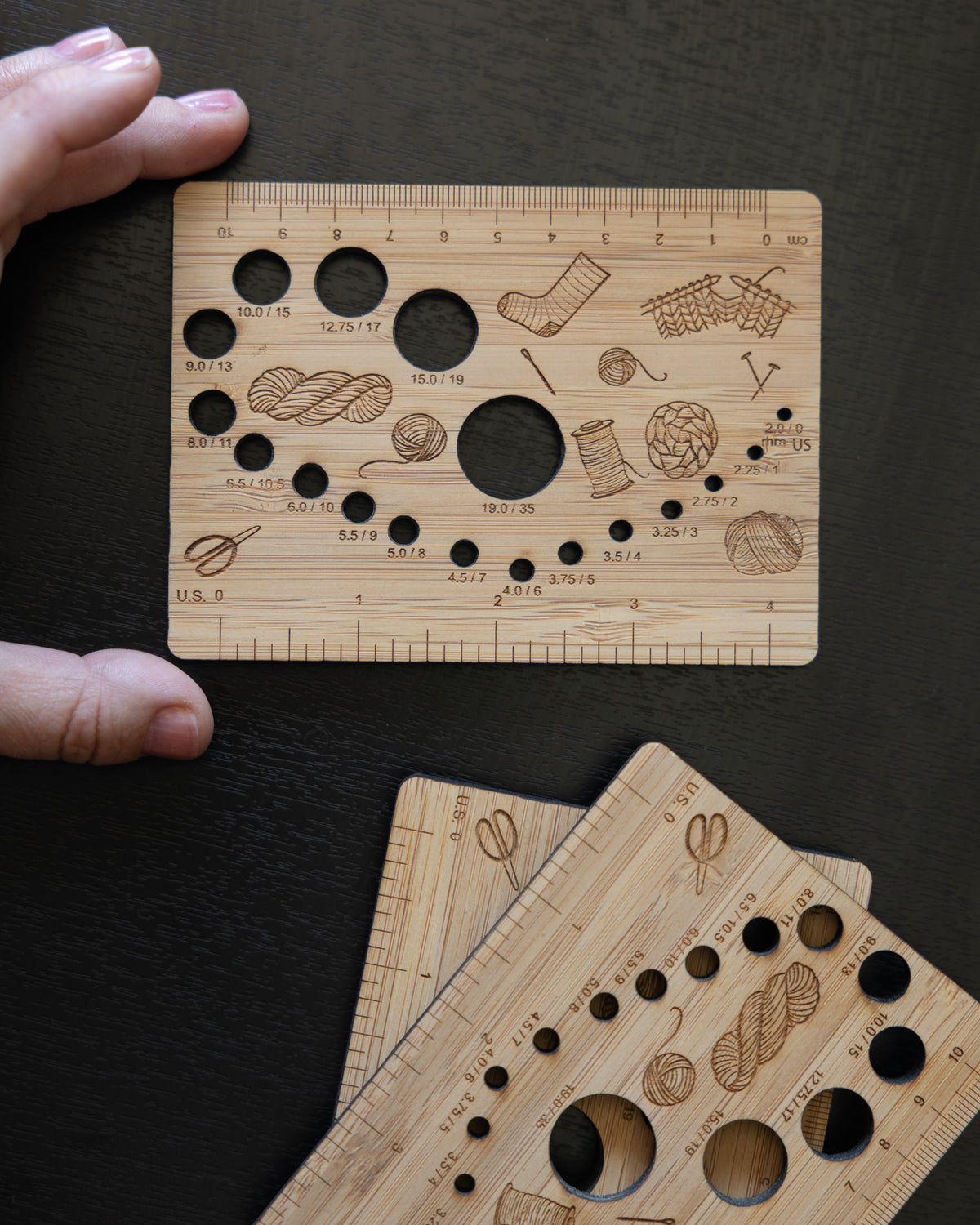 Ruler &amp; needle gauge