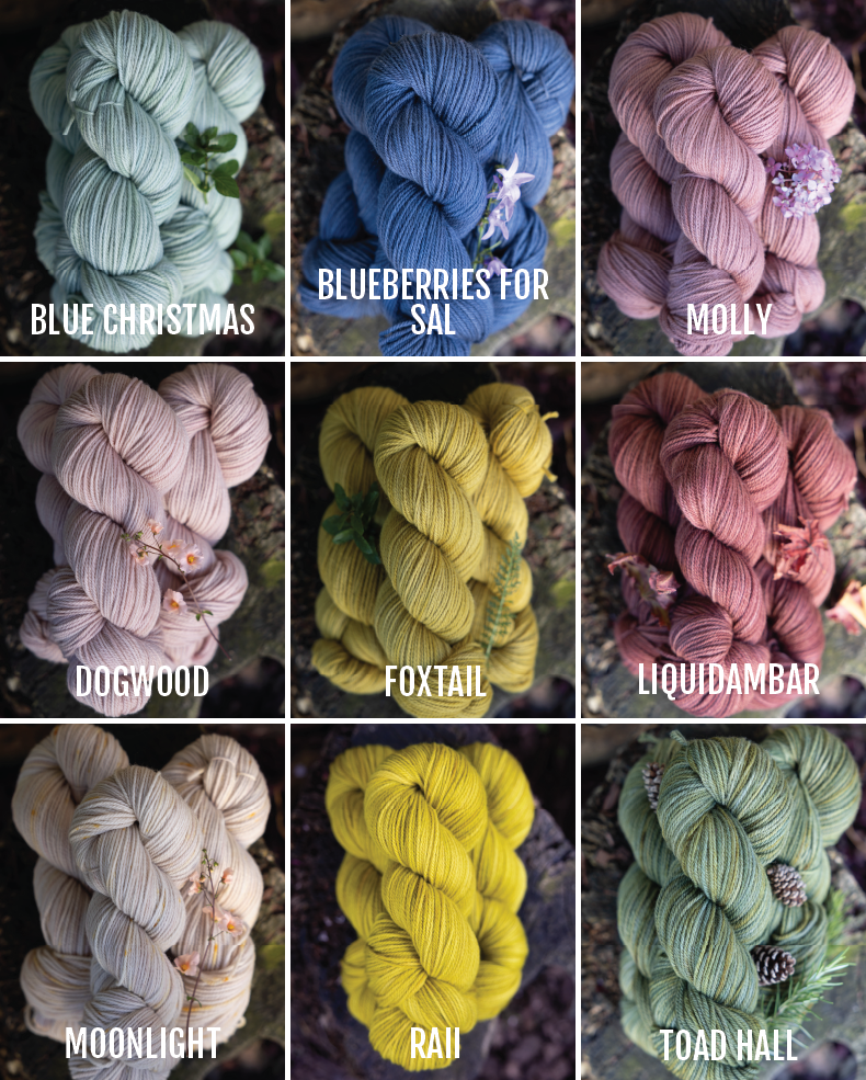 Targhee Worsted color sets (225g) for knitters & crocheters